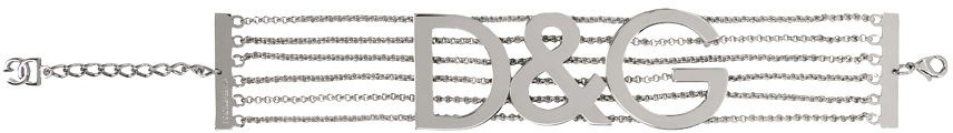 Ogrlica Dolce & Gabbana Silver Semi-Rigid Multi-Chain Choker Kovinski | WNP4L1 W1111, 0