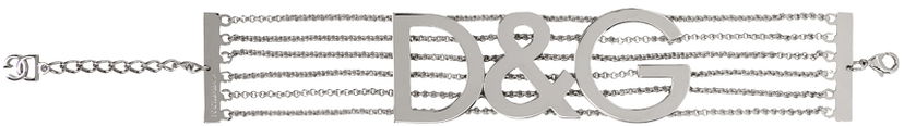 Ogrlica Dolce & Gabbana Silver Semi-Rigid Multi-Chain Choker Kovinski | WNP4L1 W1111