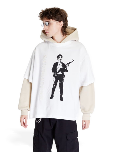 Pulover Pleasures Psychic x TV Viva Hoodie Bela | P22W021 KHAKI