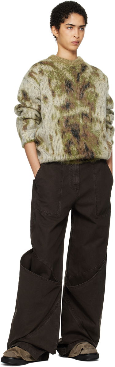 Pleteni pulover The Attico Attico Abstract Knit Sweater Zelena | 250WCK00115 KAC001AA, 3