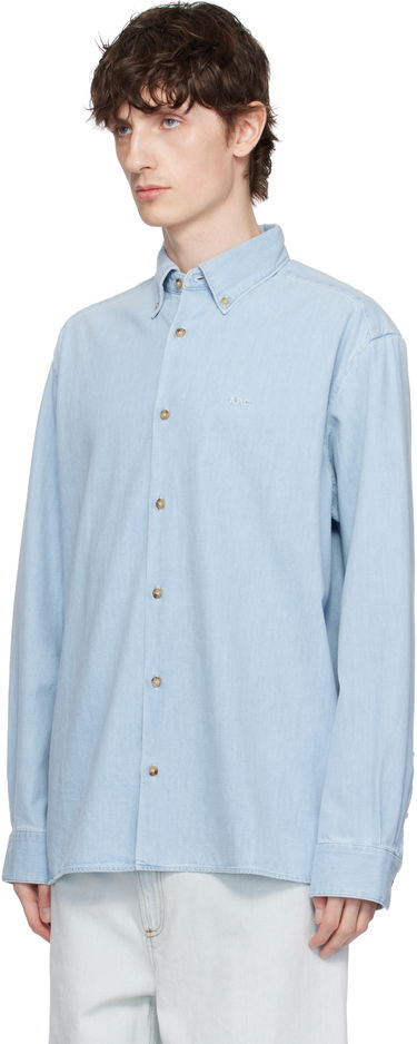 Srajce A.P.C. A.P.C. Mathias Denim Shirt Modra | COGXX-H12586, 3