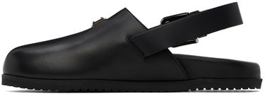 Superge in čevlji Dolce & Gabbana Black Logo Mules Črna | A80402AQ765, 2