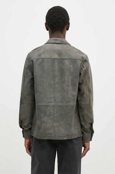 Srajce Samsoe Samsoe Samsoe Samsoe Saruffo X C Leather Shirt Jacket Siva | M24400053, 2