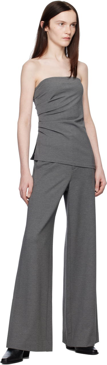 Majica brez rokavov rag & bone Irina Strapless Ponte Top Siva | WAC24HT006D806, 3
