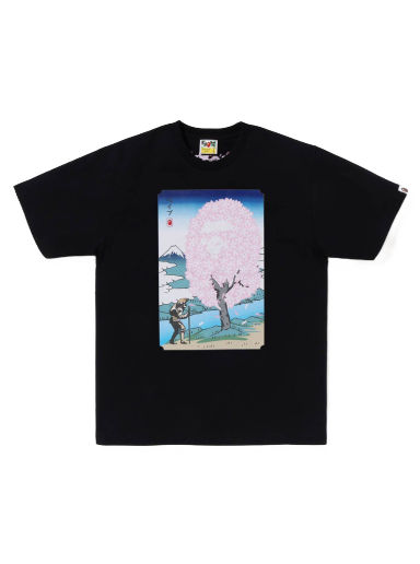 Majica BAPE Sakura Tee Črna | 1J20-110-010