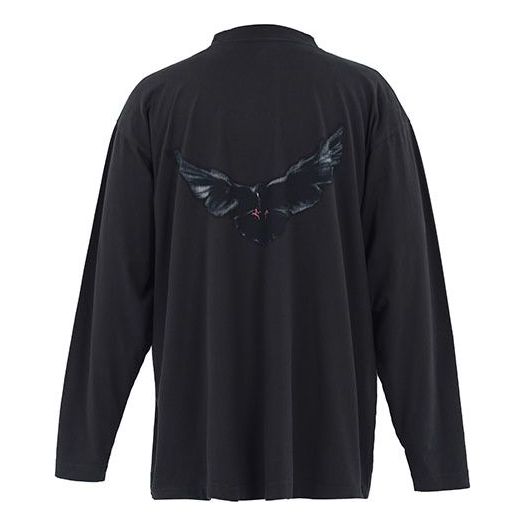 Majica GAP YEEZY Gap Dove Graphic Longsleeve Tee Črna | YEEZY-SS22-113