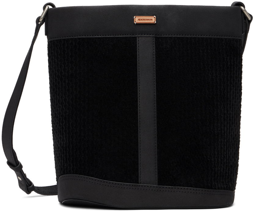 Torba za čez ramo ADER ERROR ADER error Structured Bucket Bag Črna | BMADFWBA2007BK