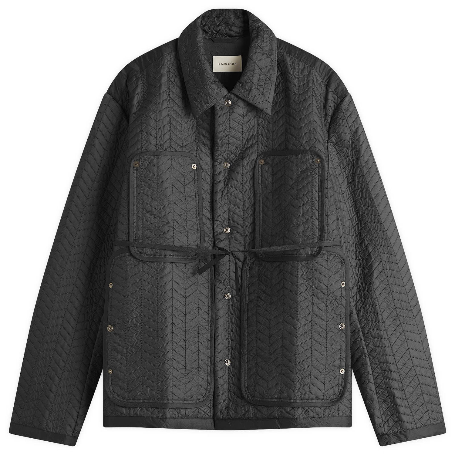 Puhovka Craig Green Craig Green Quilted Worker Jacket, Size Large Črna | CGSS25CWOJKT82-30413304, 0