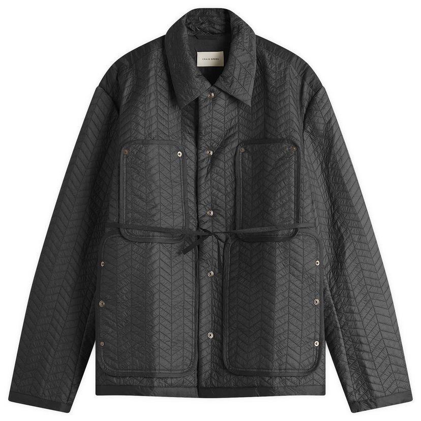 Puhovka Craig Green Craig Green Quilted Worker Jacket, Size Large Črna | CGSS25CWOJKT82-30413304