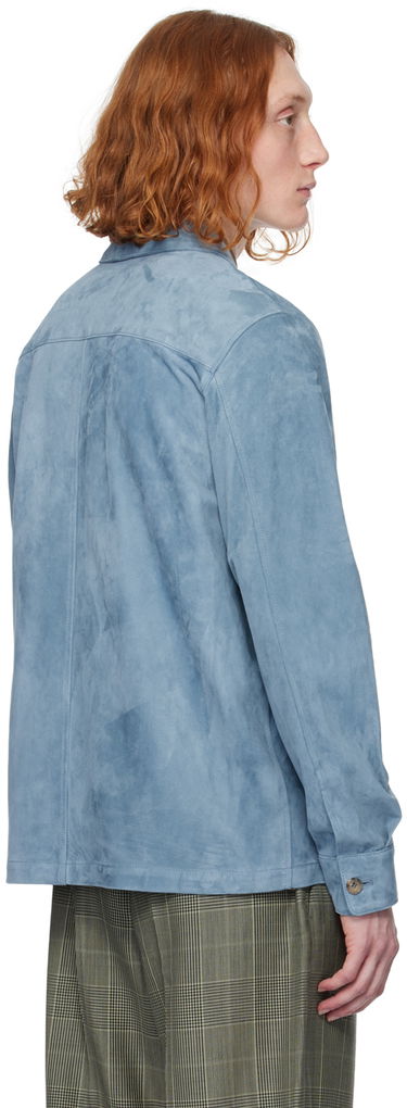 Srajce Paul Smith Paul Smith Suede Button Up Shirt Modra | M1R-722Y-M01931-40B, 2