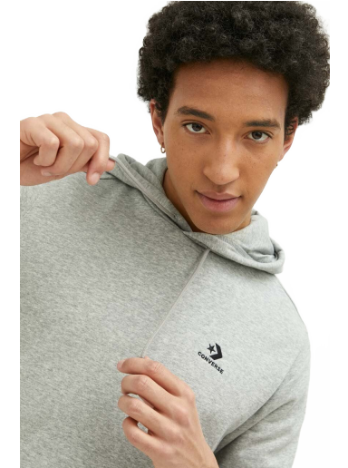 Pulover Converse Go-To Embroidered Star Chevron French Terry Hoodie Siva | 10023874.A02