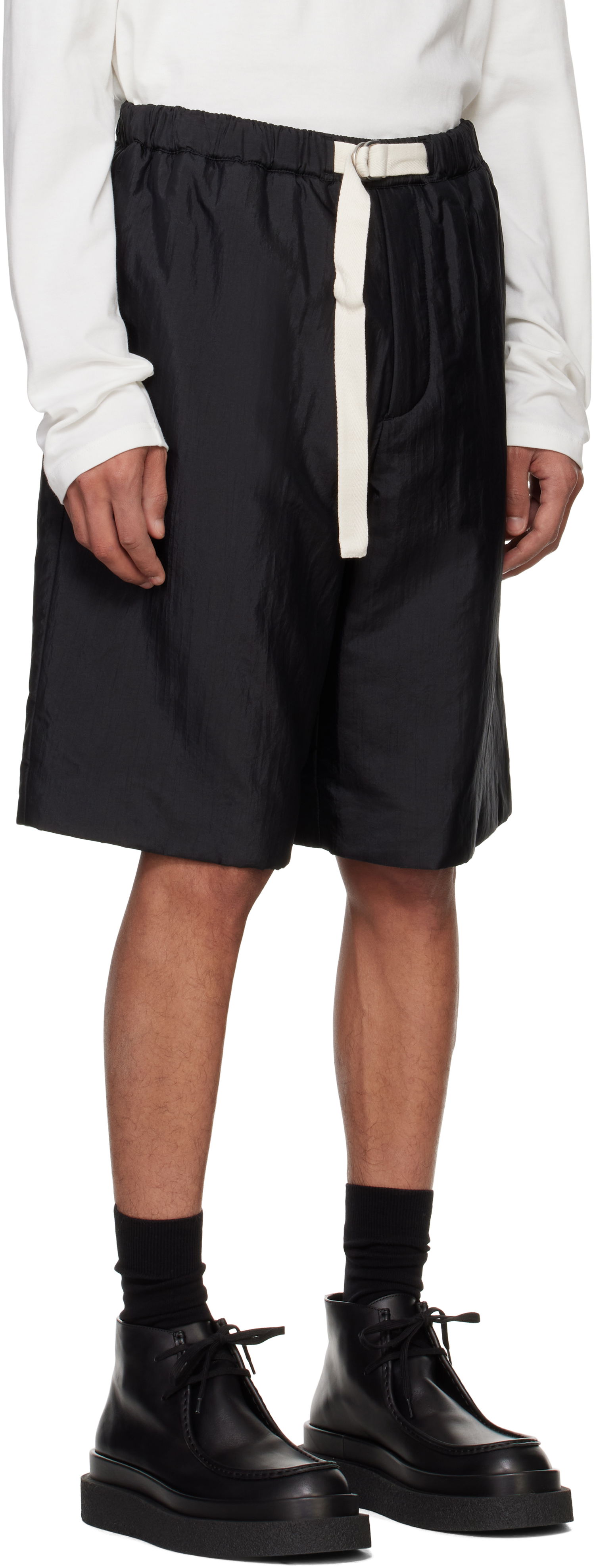 Kratke hlače Jil Sander Jil Sander Drawstring Shorts Črna | J47KA0271_J70003, 1