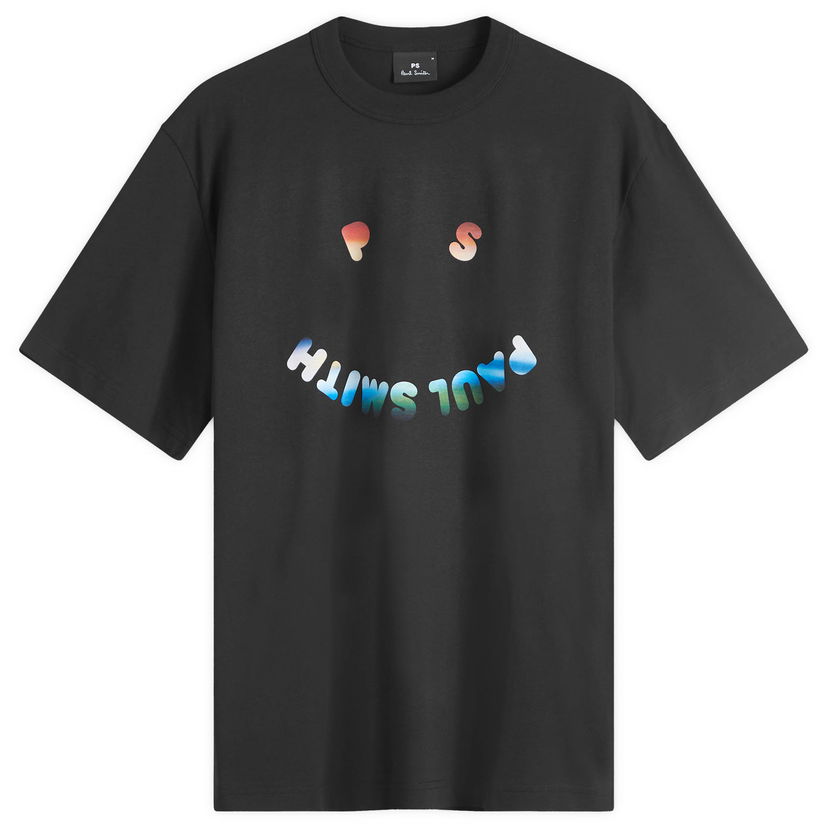 Majica Paul Smith PS Happy T-Shirt, Size Large Črna | M2R-220X-PP5016-79