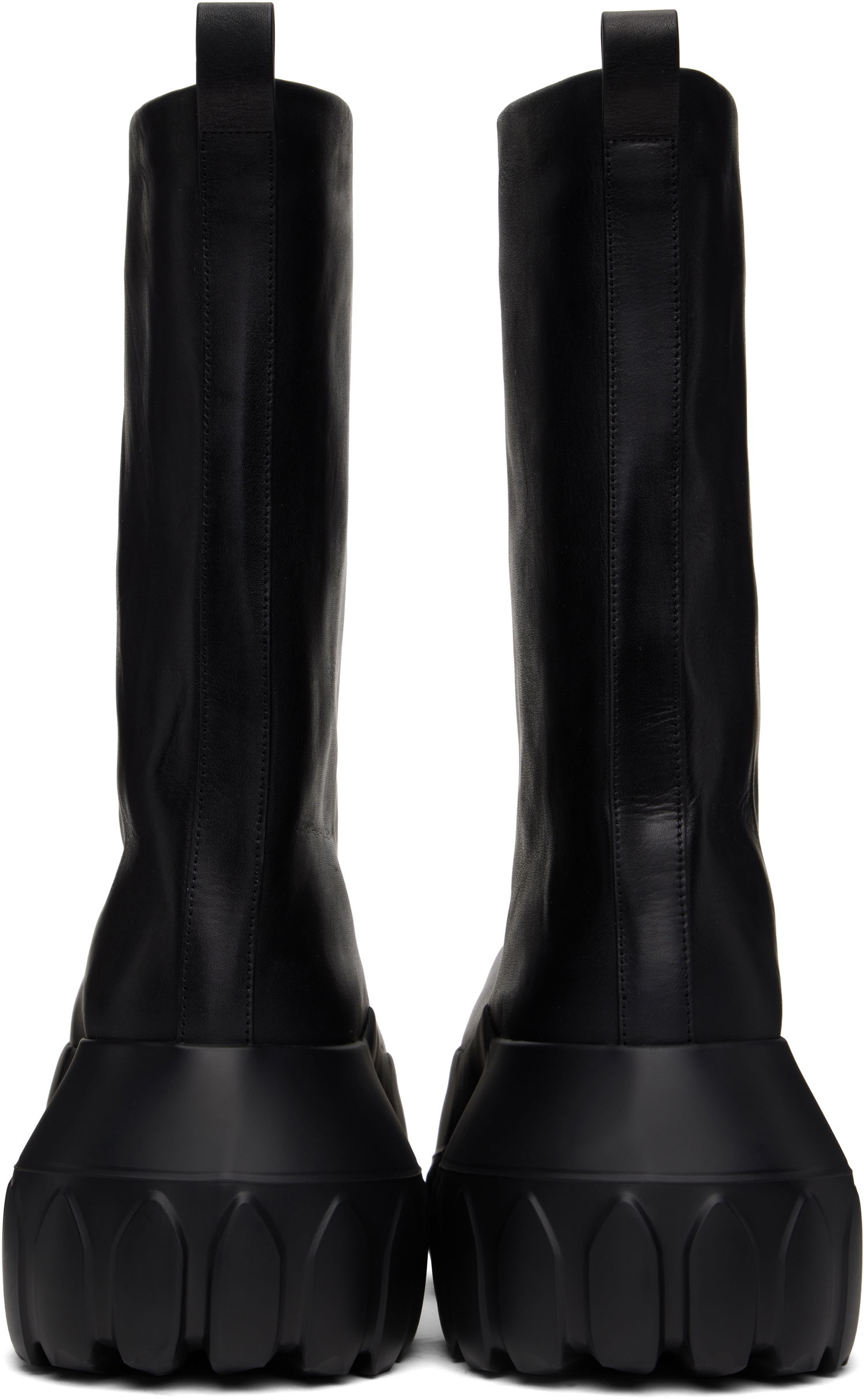 Oblačila Rick Owens Rick Owens Hollywood Flared Mega Tractor Boots Črna | RU01E5864 LOO, 1