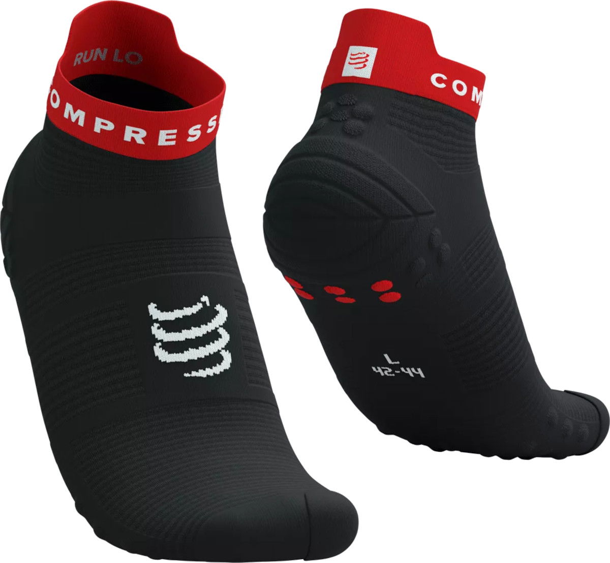 Nogavice Compressport Pro Racing Socks v4.0 Run Low Socks Črna | xu00047b9017, 0