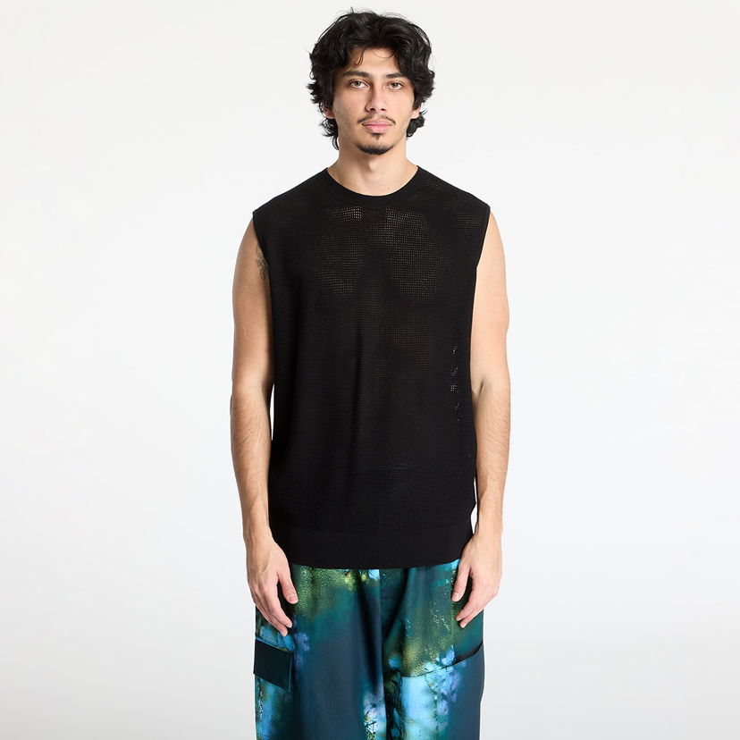 Pleteni pulover Y-3 Y-3 Graphic Knit Vest Črna | JN4874