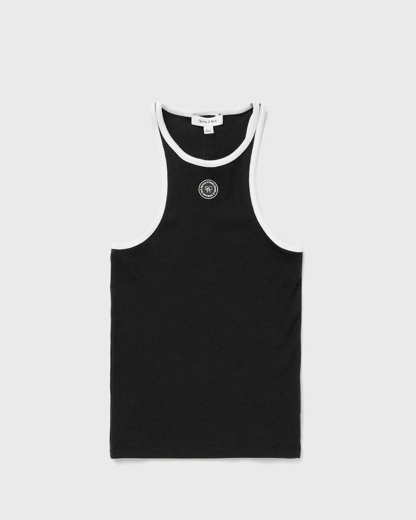 Majica brez rokavov Sporty & Rich SRHWC Ribbed Tank Črna | TO033S405SB