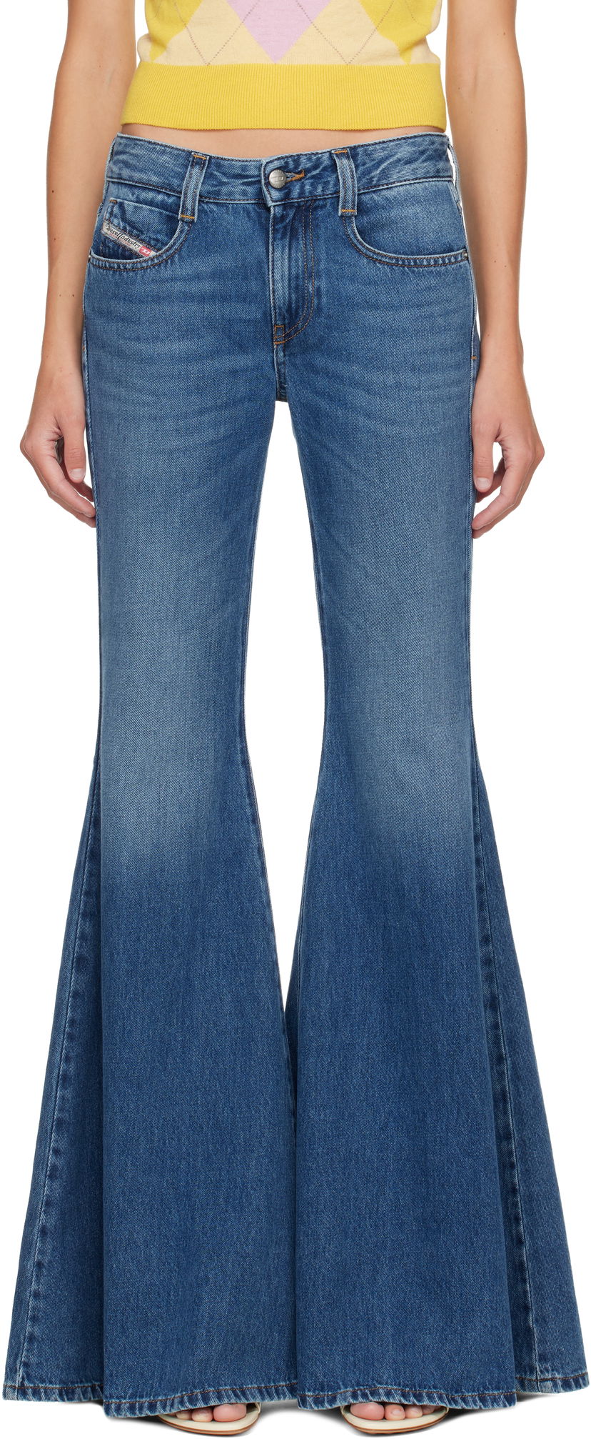 Kavbojke Diesel Flare 1970 D-Bleess Jeans Modra | A17887 09M56