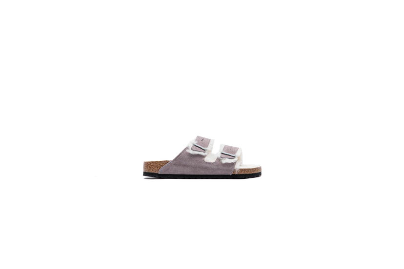 Superge in čevlji Birkenstock Birkenstock Arizona Shearling Narrow Fit Sandals Lila | 1028062