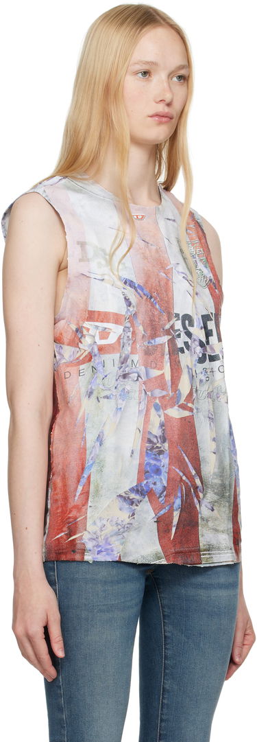 Majica brez rokavov Diesel Diesel T-Per-Stripe Graphic Print Tank Top Večbarvna | A18700 0SKBT, 1