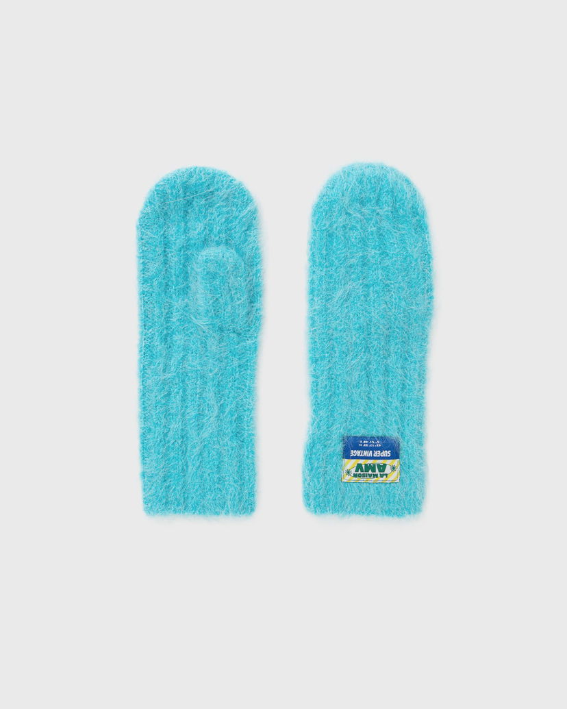 Rokavice American Vintage Knit Fingerless Gloves Modra | BYM23AH24-PISCINE