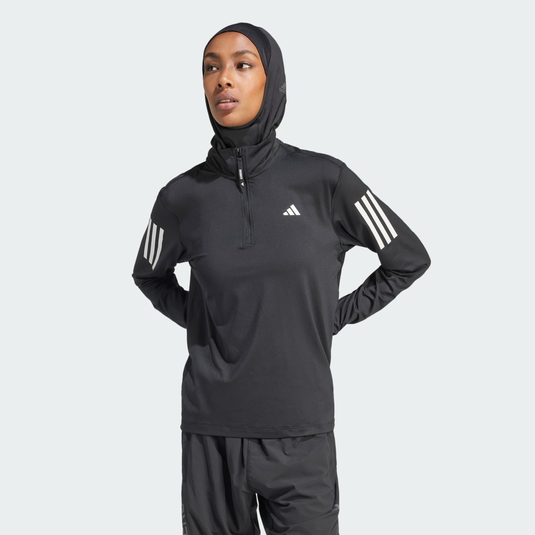 Jakna adidas Performance Own The Run Half-Zip Jacket Siva | IK7440, 1