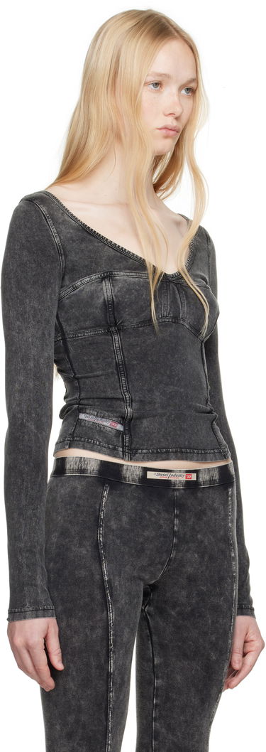 Krila Diesel Diesel T-Elin Long Sleeve Top Siva | A16595 0NJBJ, 4