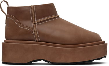 Modni dodatki We11done We11done Pull-Loop Platform Boots Rjava | WD-AO1-23-468-W-BR, 0