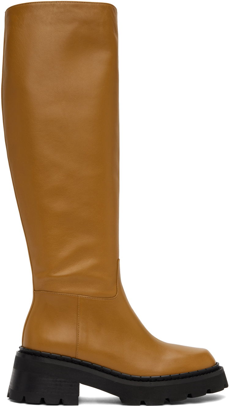 Oblačila BY FAR BY FAR Russel Knee-High Boots Rjava | 22FWRUSDPNBSSP