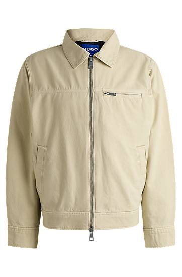 Jakna BOSS Regular-Fit Cotton Canvas Jacket Bež | 50530589, 0