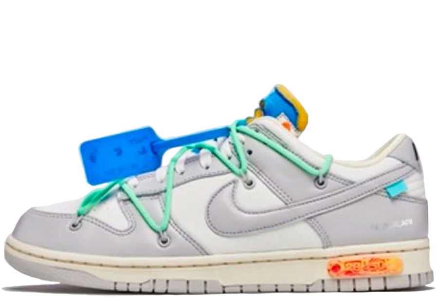 Superge in čevlji Nike Off-White x Dunk Low "Lot 26 of 50" Siva | DM1602-116, 1