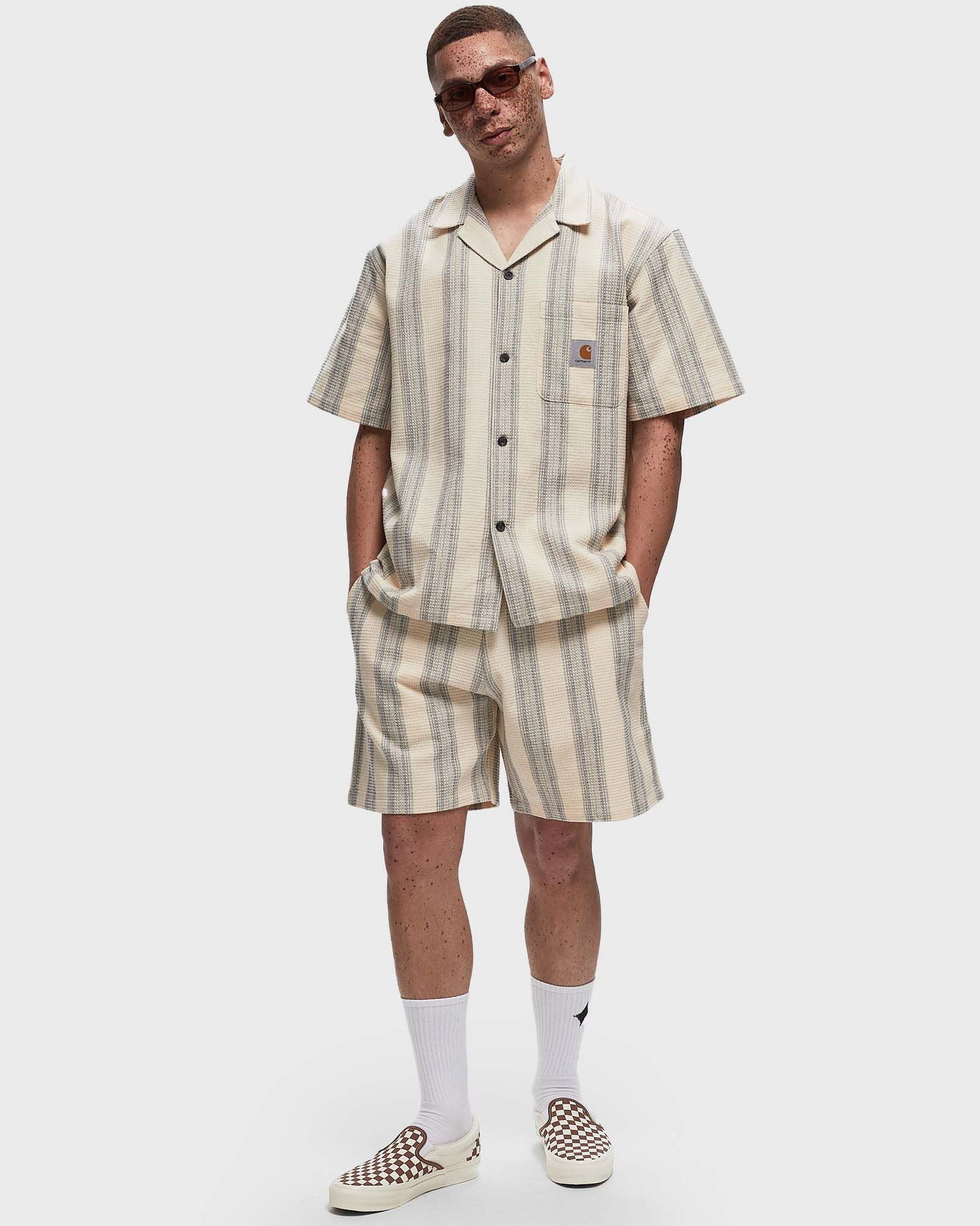 Kratke hlače Carhartt WIP Dodson Short Siva | I033692.2A2XX, 1