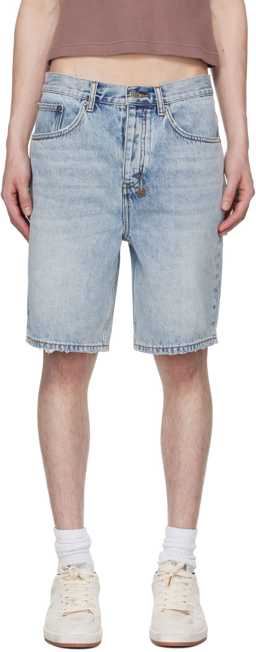Kratke hlače Ksubi Anti K Denim Shorts Modra | MSP25WA019