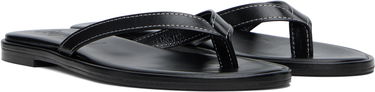 Oblačila Aeyde Aeyde Melody Leather Toe-Post Flip-Flops Črna | A11-FS-FDMR08FL191-SS25-800-007, 3