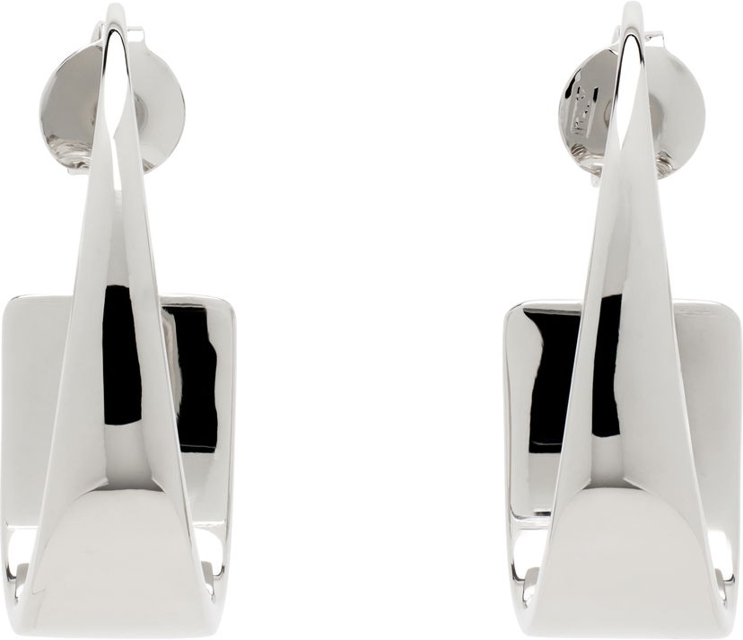 Uhani Courrèges Courrèges One Curved Earrings Kovinski | 125BBO075LA0001