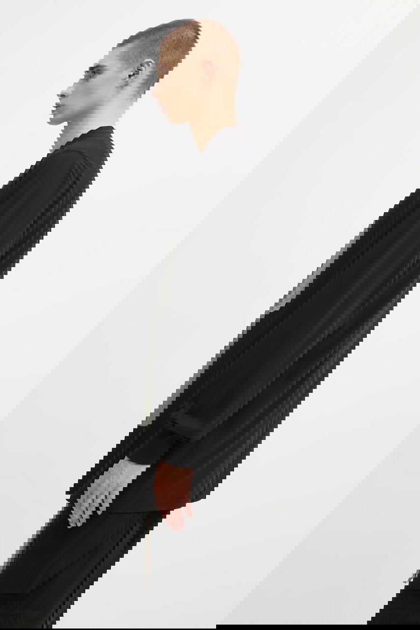 Majica Rick Owens Rick Owens DRKSHDW Jumbo Long Sleeve T-Shirt with Print Črna | DU02E7261.RNEP1, 1