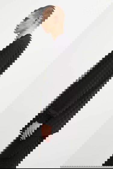 Majica Rick Owens Rick Owens DRKSHDW Jumbo Long Sleeve T-Shirt with Print Črna | DU02E7261.RNEP1, 1