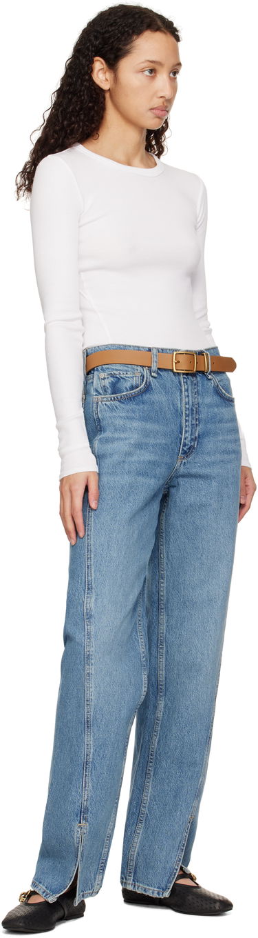Pasovi rag & bone Rag & Bone X Boyfriend Leather Belt Črna | WJW25SB1035LE35, 3