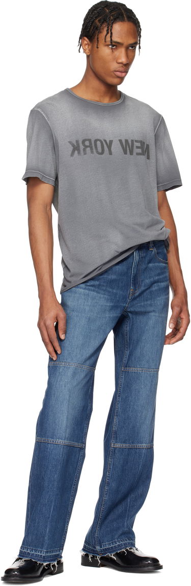 Majica Helmut Lang Helmut Lang Garment-Dyed 'New York' Tee Siva | O10HM508, 3