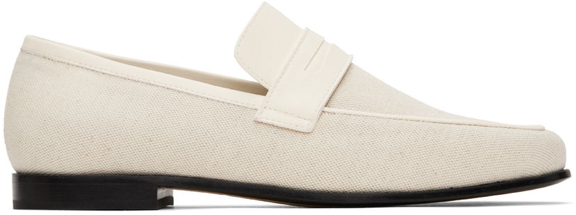 Oblačila TOTEME TOTEME 'The Canvas' Penny Loafers Bela | 233-8014-855