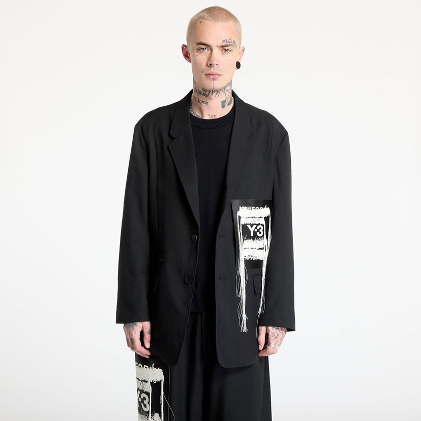 Jakna Y-3 Sport Uniform Patch Blazer Črna | JM3358