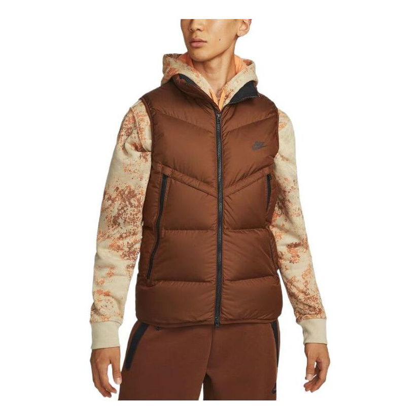 Telovnik Nike Warm Stand Collar Down Vest Rjava | DV1136-259