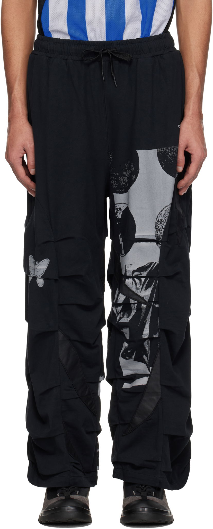 Cargo hlače Perks And Mini Perks and Mini Equinox Flower Cargo Trousers Črna | 80049