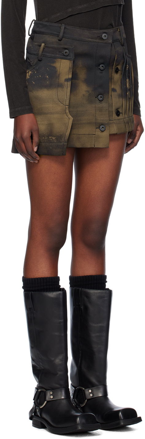 Krila Feng Chen Wang Feng Chen Wang Gradient Printed Cargo Miniskirt Rjava | FWF18SK10, 1