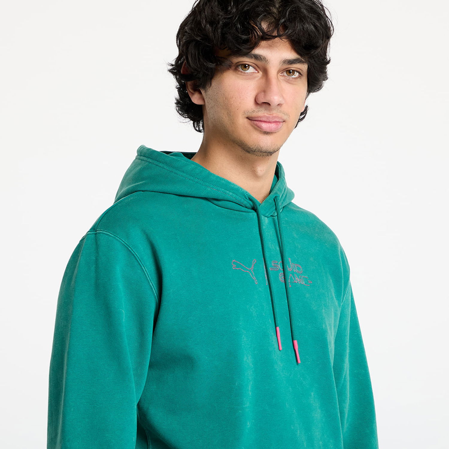 Pulover Puma Squid Game x Graphic Hoodie Zelena | 62742786, 1