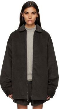 Shirttail Corduroy Relaxed-Fit Jacket
