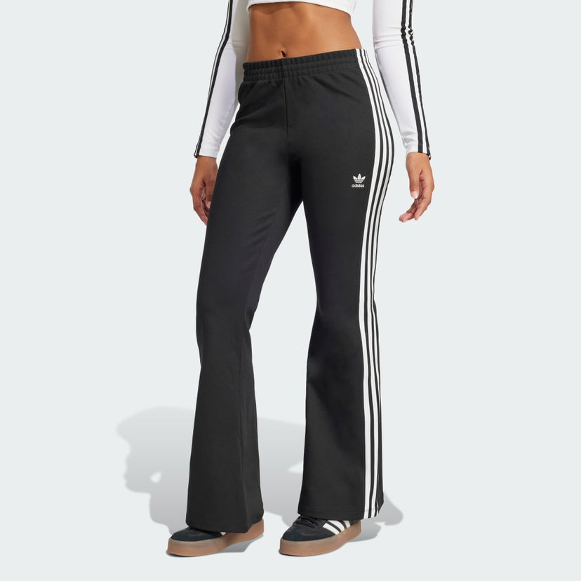 Trenirka adidas Performance Flared Track Pants With Side Stripes Črna | JC5783