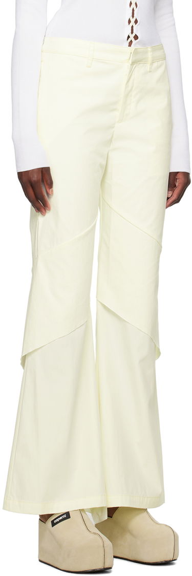 Hlače Dion Lee Drape Trousers Rumena | C2161F23, 1