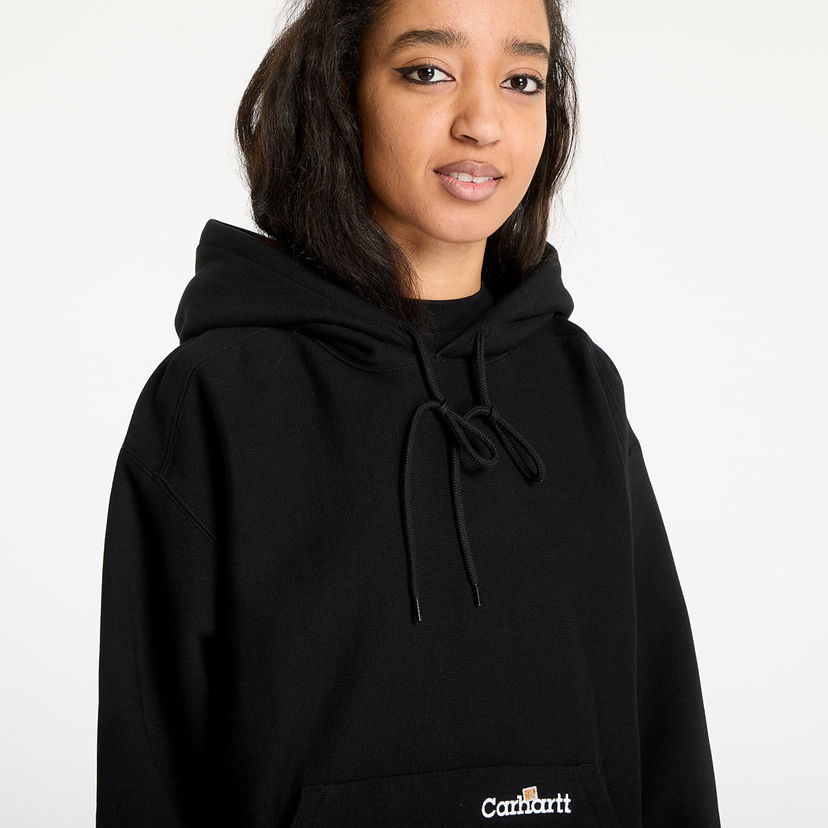 Pulover Carhartt WIP Hooded Script Sweat Črna | I034430_89_XX