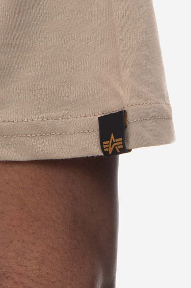 Majica Alpha Industries Basic T-Shirt With Print Bež | 100501.679, 1